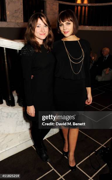 Sarah Ovens and Annabel Scholey attend The Old Vic's 24 Hour Celebrity Gala after party at Rosewood London on November 24, 2013 in London, United...