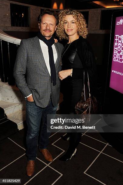 Neil Stuke and Sally-Ann Stuke attend The Old Vic's 24 Hour Celebrity Gala after party at Rosewood London on November 24, 2013 in London, United...