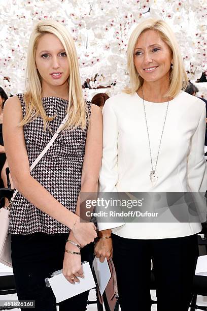 Princess Marie Chantal of Greece and her daughter Princess Maria Olympia of Greece attend the Christian Dior show as part of Paris Fashion Week -...