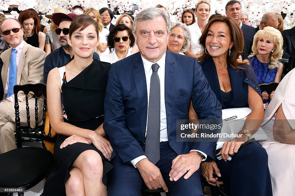 Christian Dior : Front Row - Paris Fashion Week : Haute-Couture Fall/Winter 2014-2015