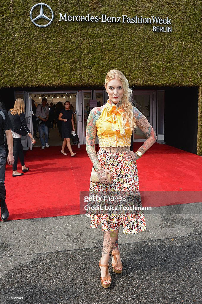 Lena Hoschek Arrivals - Mercedes-Benz Fashion Week Spring/Summer 2015