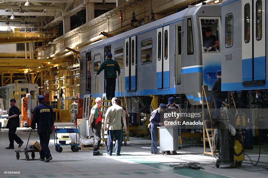 Rail car production in Moscow