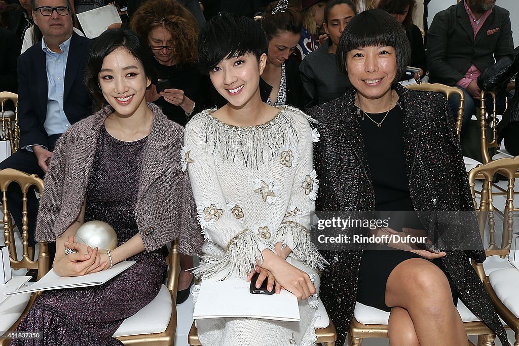 Chanel  : Front Row - Paris Fashion Week : Haute Couture Fall/Winter 2014-2015