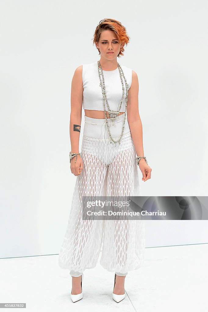 Chanel: Front Row  - Paris Fashion Week : Haute Couture Fall/Winter 2014-2015