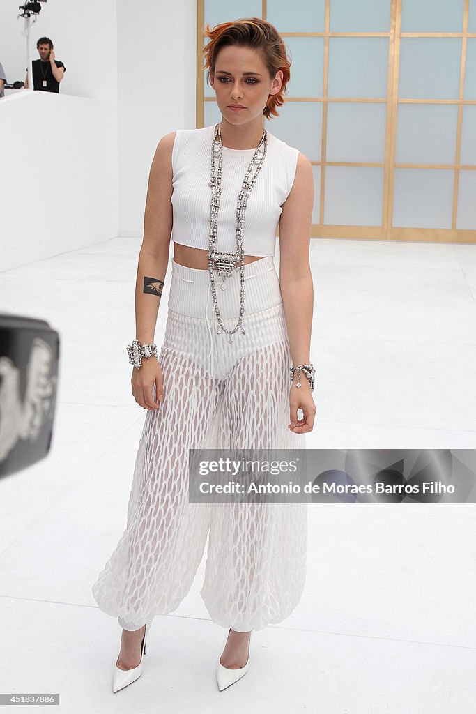 Chanel: Front Row  - Paris Fashion Week : Haute Couture Fall/Winter 2014-2015