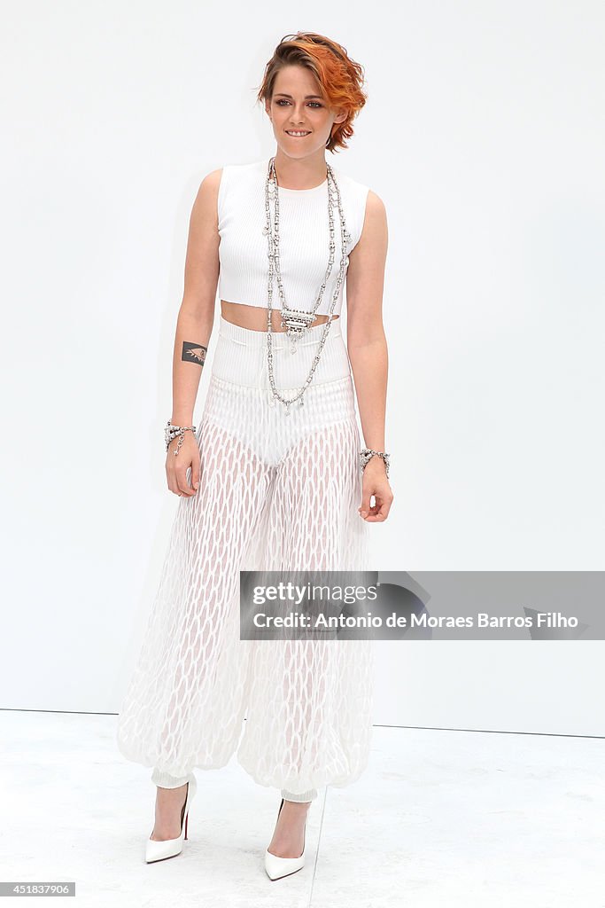 Chanel: Front Row  - Paris Fashion Week : Haute Couture Fall/Winter 2014-2015