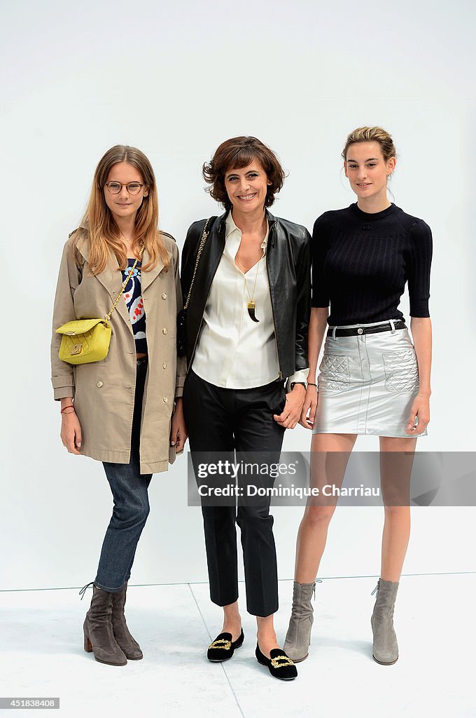 Chanel: Front Row  - Paris Fashion Week : Haute Couture Fall/Winter 2014-2015