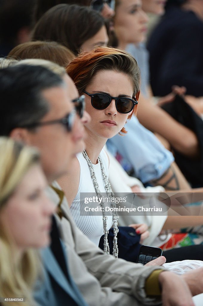 Chanel: Front Row  - Paris Fashion Week : Haute Couture Fall/Winter 2014-2015