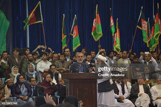 Afghan presidential candidate and former Foreign Minister Abdullah Abdullah has claimed his victory in last month's poll in a meeting, despite the...