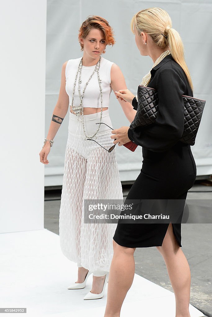 Chanel: Front Row  - Paris Fashion Week : Haute Couture Fall/Winter 2014-2015