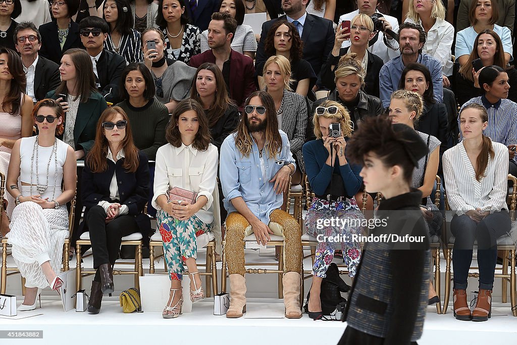 Chanel  : Front Row - Paris Fashion Week : Haute Couture Fall/Winter 2014-2015