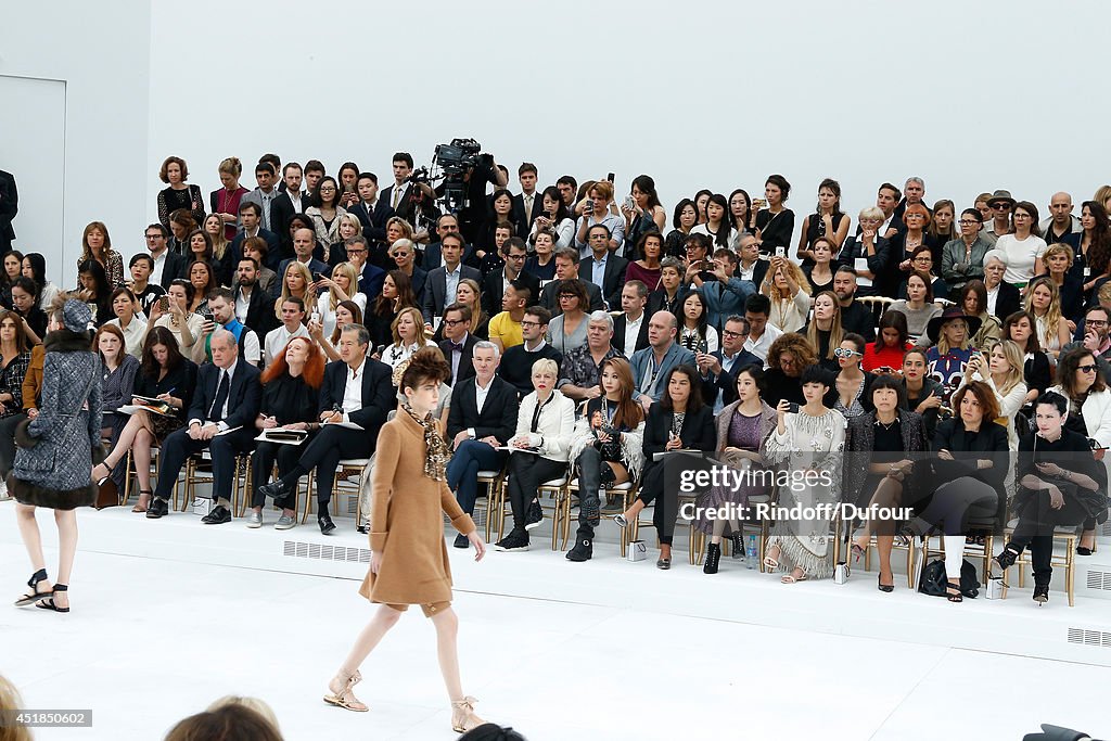 Chanel  : Front Row - Paris Fashion Week : Haute Couture Fall/Winter 2014-2015