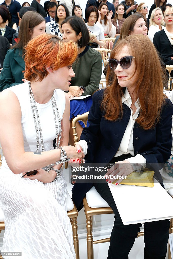 Chanel  : Front Row - Paris Fashion Week : Haute Couture Fall/Winter 2014-2015