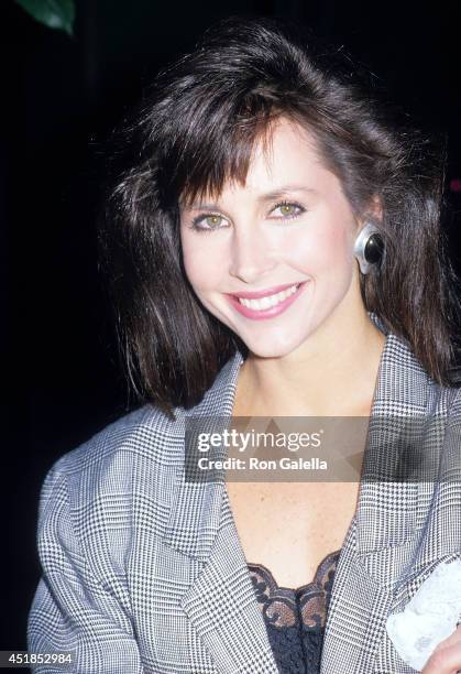 Actress Karen Kopins attends the Press Conference to Announce the Production of FOX Broadcasting Company's New Series "Angels '88" on May 5, 1988 at...