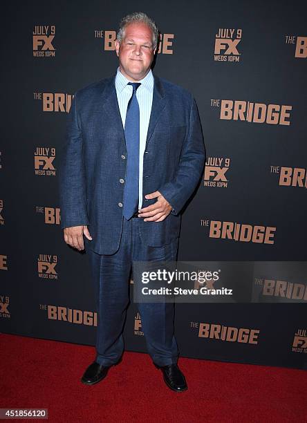 Abraham Benrubi arrives at the FX's "The Bridge" Season 2 Premiere at Pacific Design Center on July 7, 2014 in West Hollywood, California.