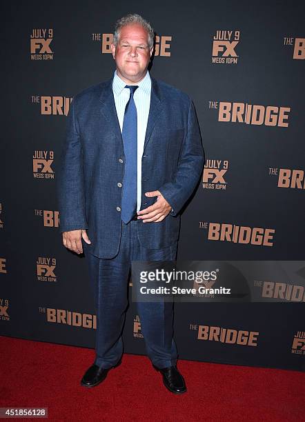 Abraham Benrubi arrives at the FX's "The Bridge" Season 2 Premiere at Pacific Design Center on July 7, 2014 in West Hollywood, California.