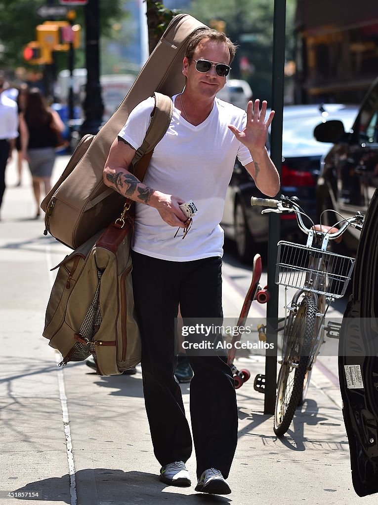 Celebrity Sightings In New York City - July 08, 2014