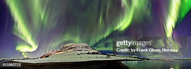 aurora panorama - blokken - fotografias e filmes do acervo