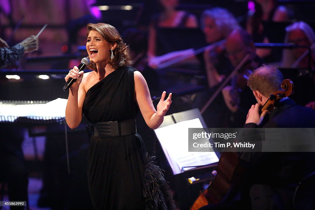 Gemma Arterton performs at Tim Rice - A Life In Song at the Royal
