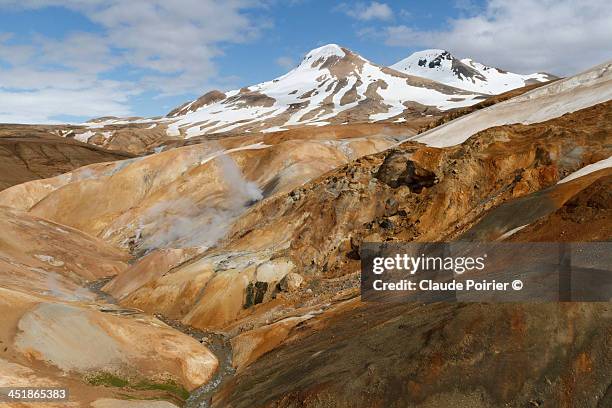 kerlingarfjöll mountains - kerlingarfjoll fotografías e imágenes de stock