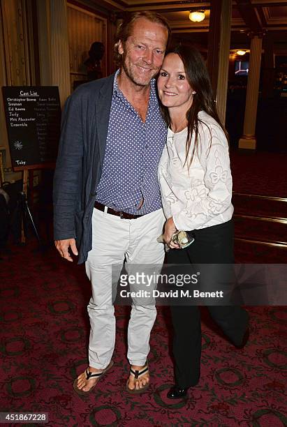 Iain Glen and Charlotte Emmerson attend the press night performance of "The Curious Incident Of The Dog In The Night-Time" at the Gielgud Theatre on...