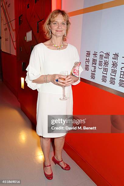 Cast member Sarah Woodward attends an after party following the press night performance of "The Curious Incident Of The Dog In The Night-Time" at the...