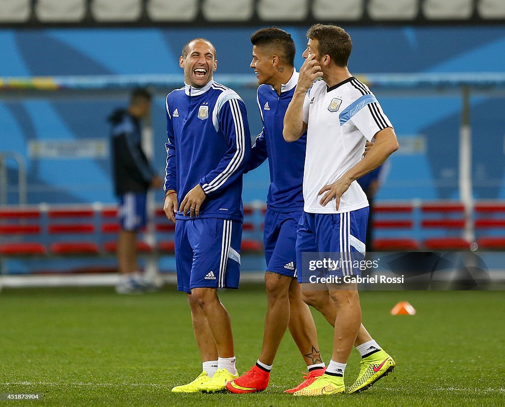 Argentina Training and Press Conference - 2014 FIFA World Cup Brazil 