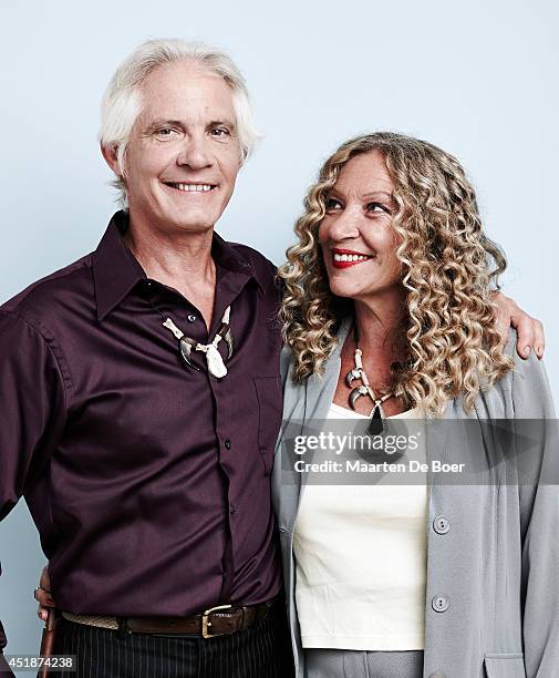 Andy Bassich and Kate Rorke from "Life Below Zero" pose for a portrait during the 2014 Television Critics Association Summer Tour at The Beverly...