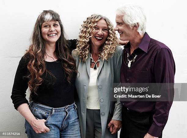 Sue Aiken, Kate Rorke and Andy Bassich from "Life Below Zero" pose for a portrait during the 2014 Television Critics Association Summer Tour at The...