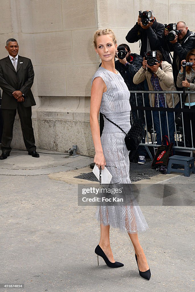 Poppy Delevingne attends the Chanel Show as part of Paris Fashion ...