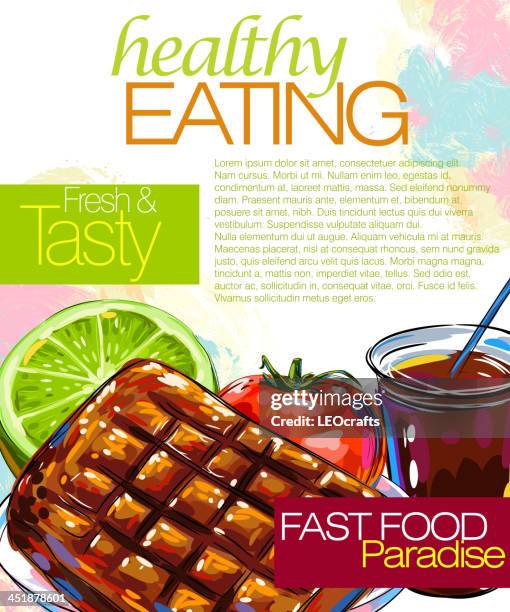 grilled beef - vegetable serving size stock illustrations