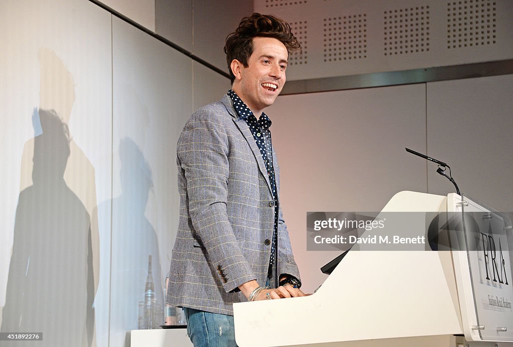 Nick Grimshaw Presents The Final Award At The 2014 Fashion Retail Academy Awards