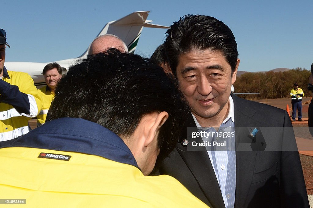 Japanese Prime Minister Shinzo Abe Visits Australia