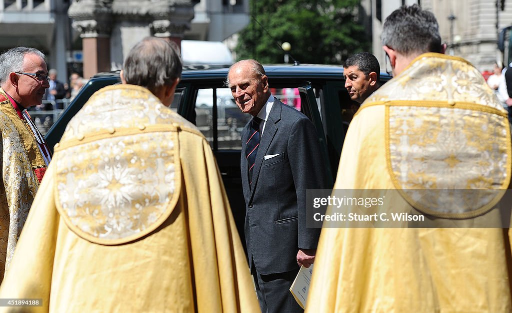 The Duke Of Edinburgh Attends A Service Of Dedication To Admiral Arthur Philip