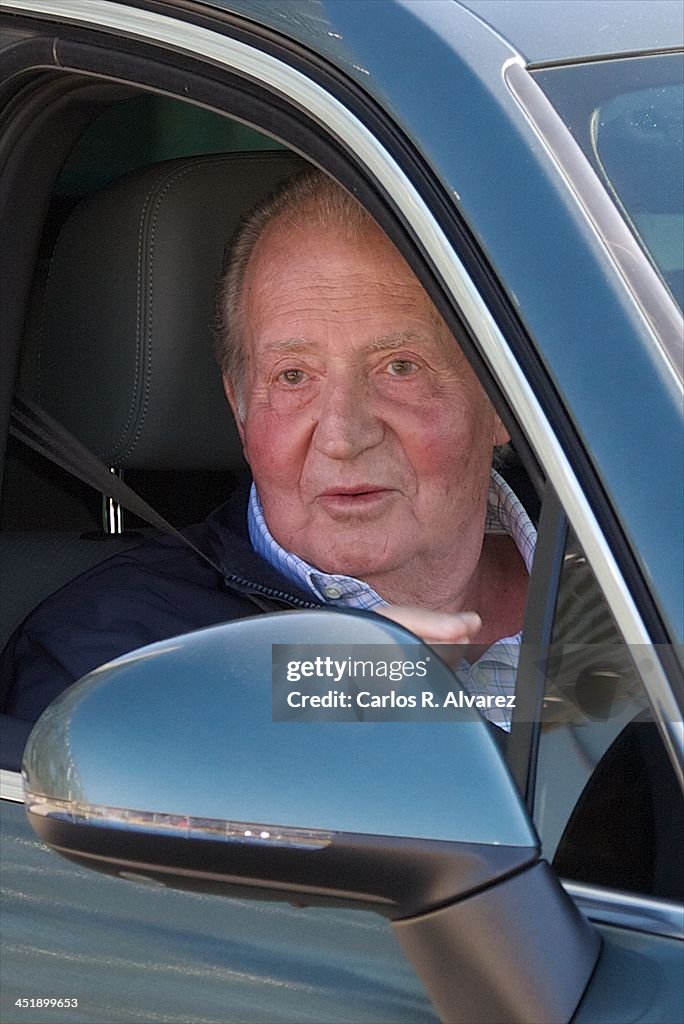 King Juan Carlos of Spain Leaves Quiron Hospital