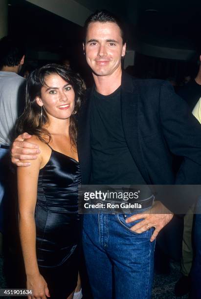 Actress Roxana Zal and actor Mark Humphrey attend the El Rescate Benefit Dinner on July 22, 1988 at Palette Restaurant in Los Angeles, California.