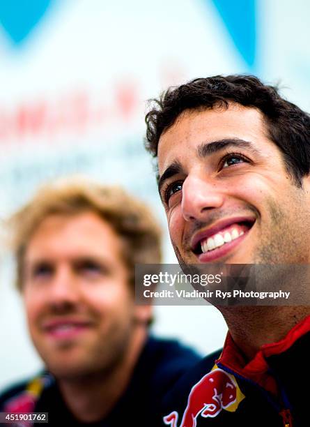 Danny Ric Vettel Rivalry Sebastian Vettel Daniel Ricciardo Autograph Session Photos and Premium ...