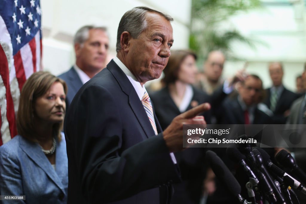 Boehner, GOP Leaders Speak To Press After House Republican Conf. Meeting