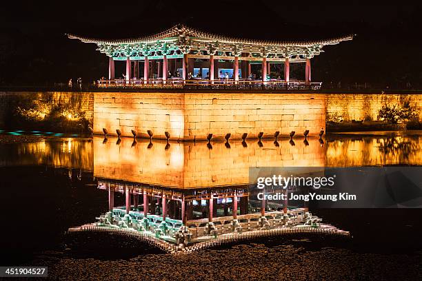 Anapji, or Anap Pond is an artificial pond in Gyeongju National Park, South Korea. It was part of the palace complex of ancient Silla. It was...