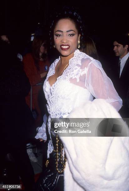 Singer Miki Howard attends the "Malcolm X" Beverly Hills Premiere on November 17, 1992 at the Samuel Goldwyn Theatre in Beverly Hills, California.