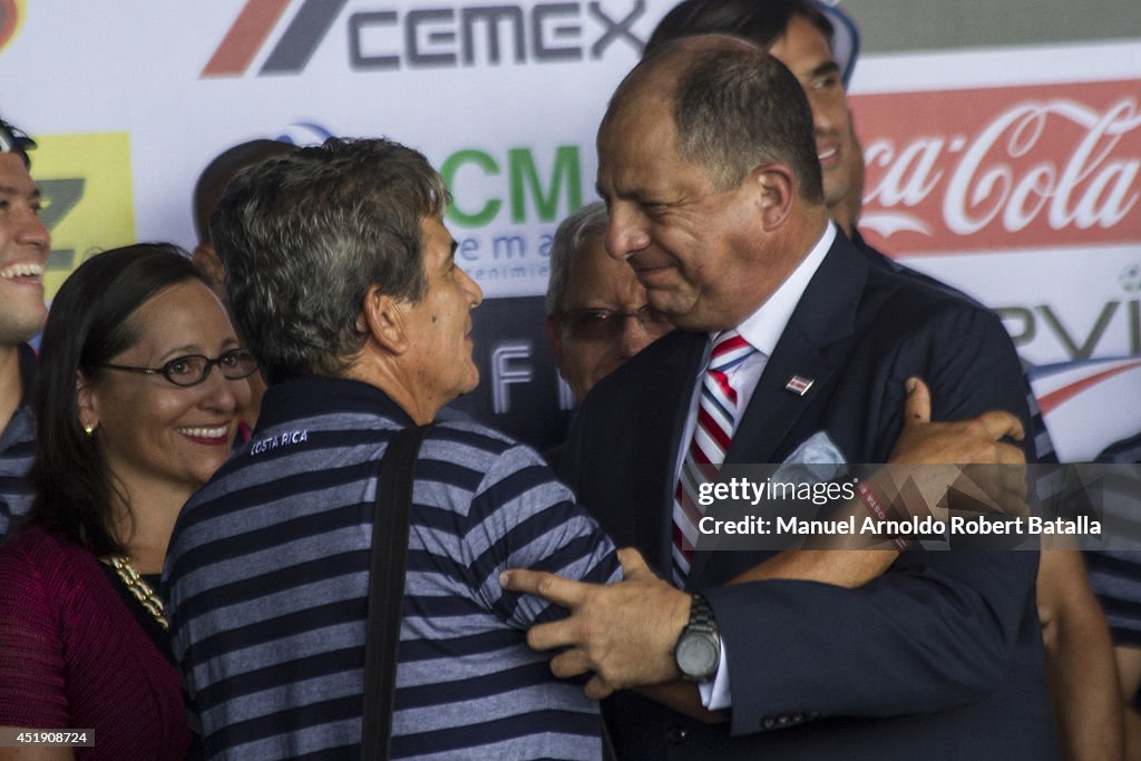 Costa Rica National Team Arrives in San Jose