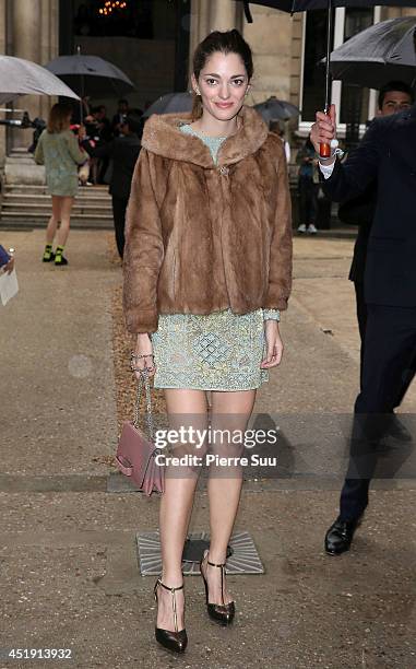 Sofia Sanchez Barrenechea attends the Valentino show as part of Paris Fashion Week - Haute Couture Fall/Winter 2014-2015 at Hotel Salomon de...