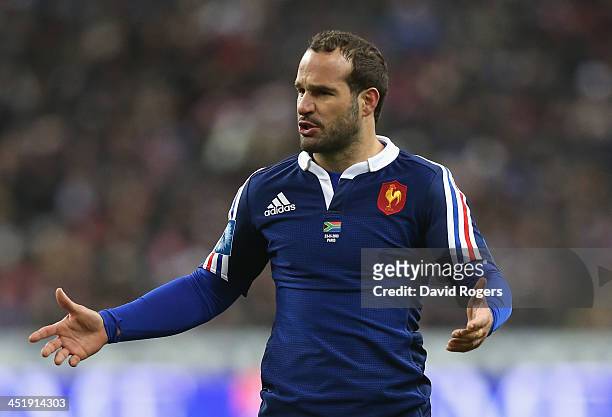 Frederic Michalak of France looks on during the International match between France and South Africa at Stade de France on November 23, 2013 in Paris,...