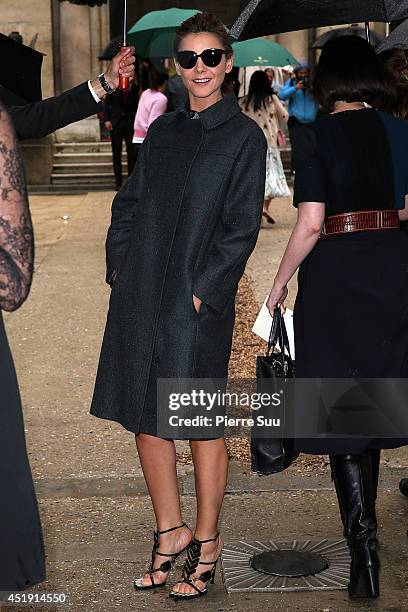 Clotilde Courau attends the Valentino show as part of Paris Fashion Week - Haute Couture Fall/Winter 2014-2015 at Hotel Salomon de Rothschild on July...