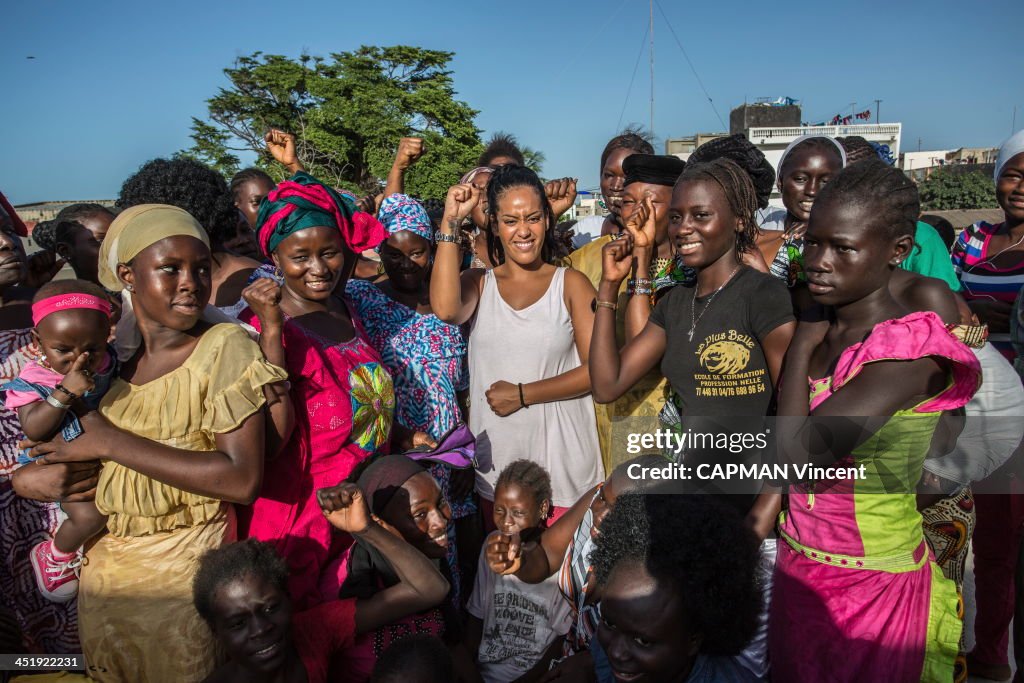 Amel Bent in Senegal for UNESCO