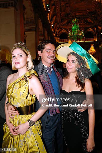 Elie Top with Catherinettes from Lanvin attend Sainte-Catherine Celebration at Mairie de Paris on November 25, 2013 in Paris, France.