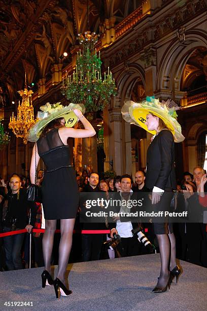 Catherinettes from Chanel attend Sainte-Catherine Celebration at Mairie de Paris on November 25, 2013 in Paris, France.