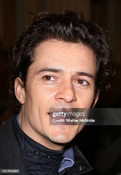 Orlando Bloom attends the "Waiting For Godot" Opening Night at the Cort Theatre on November 24, 2013 in New York City.