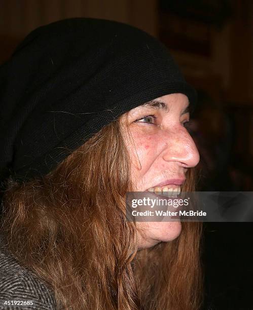 Patti Smith attends the "Waiting For Godot" Opening Night at the Cort Theatre on November 24, 2013 in New York City.