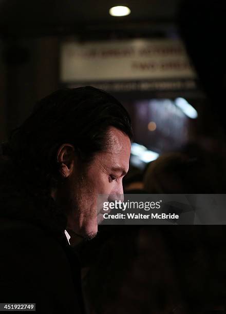 Luke Evans attends the "Waiting For Godot" Opening Night at the Cort Theatre on November 24, 2013 in New York City.